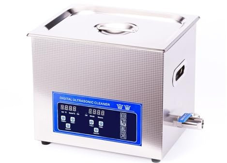 Ultraljud RengöRingsmedel Maskin 0,8L 2L 6L 10L 30L 38L Digital Ultrasonic Cleaner Badkar Uppvärmd PCB Engine Metal Lab Ultraljud Sonic Cleaner Avfettning(10L)