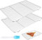 2 Pcs Cooling Racks for Baking Cooling Rack, 30x20 cm Stainless Steel Wire Grill Rack Grid, Grill Oven Racks, Baking Tray for Cake Bread Meat Cooking Roasting Grilling or Drying, with Bake Brush