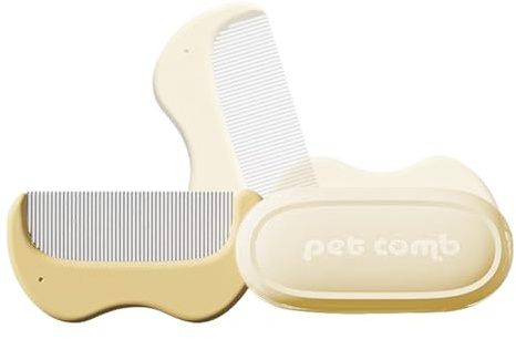 Gihioue Hundebürste Gegen Haaren, Entfilzung Bürste Für Hunde Und Katzen Haarkamm, Klappbares Werkzeug Für Unterfell Entfernen Haarentfernung Entfilzen Kurzes Langues Haar Welpe Indoor