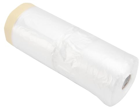 OUNONA Película Enmascarar Pintar 1100 Mm x 30 m Cinta Protectora Para Pintura De Edificios a Prueba De Sol y Duradera Para Renovación Fácil De Colocar