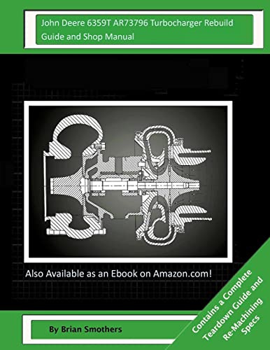 John Deere 6359T AR73796 Turbocharger Rebuild Guide and Shop Manual: Garrett Honeywell T04B33 465040-0002, 465040-9002, 465040-5002, 465040-2 Turbochargers