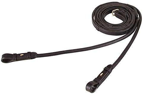 BR Zügel Rundgenähtem Leder m/Anti-Slip