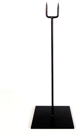 Calaoshop Piedistallo Integralmente di Metallo per maschera in legno, 4 altezze a scelta (taglia S, altezza 32 cm)