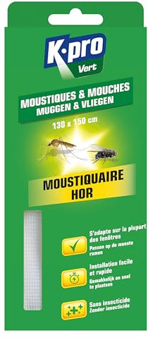 KAPO Kapo 336500030554 Easy to Install Mosquito Net 130 x 150 cm