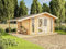 Alpholz Gartenhaus Mirko Modern D aus Holz Holzhaus Wandstärke: 40 mm Inklusive: Schleppdach Blockbohlenhaus