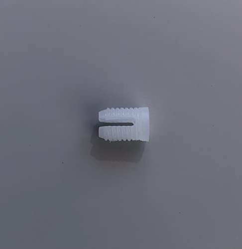 NELI Spreizmuffe, ø 5 mm, Mini Dübel, Spreizdübel, Kunststoffdübel, Dübel, 50 Stück (ø 5 mm, Länge 8 mm)