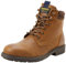 JACK & JONES Jfwsolomon-Botas de Piel Sn, Botines con Cordones Hombre, Ocre, 44 EU