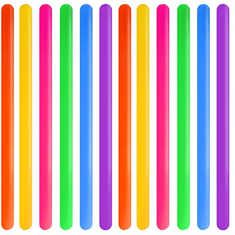 AWAVM Lot de 12 nouilles extensibles pour enfants et adultes - Corde anti-stress pour réduire l'anxiété et le stress (0,7 x 24,1 cm, 6 couleurs)