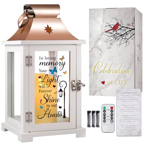 Linterna conmemorativa, regalos de condolencias por la pérdida de mamá/papá/ser querido, regalos de duelo, linterna en memoria de un ser querido, celebración de la vida, regalos conmemorativos,