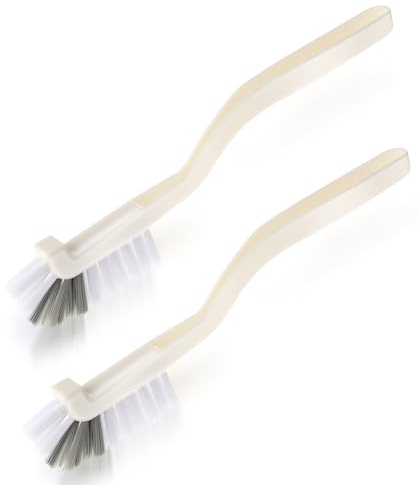 DSLSQD 2 Stück Küchen-Scheuerbürste Spülbürste,Tassenbürste,Reinigungsbürste mit Langem Griff,Küchenbürste,Flasche Reinigungsbürsten,Gebogene Reinigungsbürste,für Spüle Geschirr Kanten-Ecken-Reinigung
