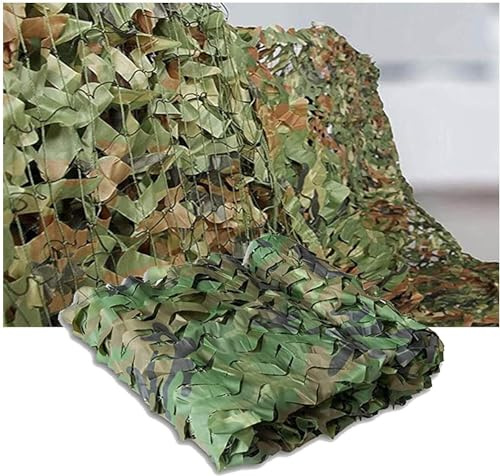 LBAawxe MekUk Camo Netting 10Mx12M Camouflacover, Woodland Camo Netting for Camo Birthday Party Themed Garden Fence Net for Hunting Blind Shooting Military Theme Party D