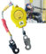 Aocay Dispositivo Anticaduta Retrattile 3-20m, Protezione Personale Imbracatura di Sicurezza Anticaduta, Cordino di Sicurezza con Gancio per Lavoro Aereo, Capacità di Carico: 150kg (Yellow, 3m)