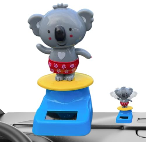 Solar-Powered Bobble-head Car | Car Dashboard Decoration | Large Sloth Cartoon Gift | Koala Interior For Kids - Creative-Home Decor Products