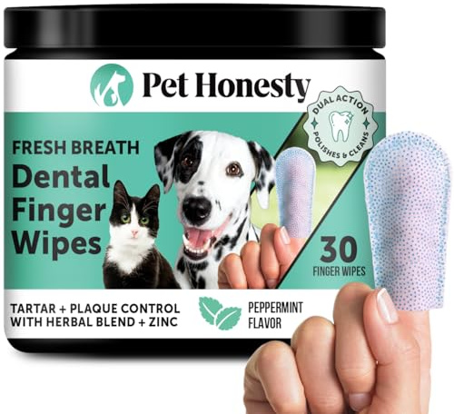 Pet Honesty Vet Recommended Cat & Dog Teeth Cleaning Wipes, 30 Ct