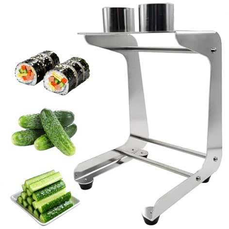 Manuell Morotstångsskärare, Gurkskärare I Rostfritt Stål Med 45 Mm Skärdiameter, 10 Skivor/min, Praktisk Gurkstångsmaskin För Salladstillverkning, Matlagning, Sushi, Måltidsberedning 10cut+12cut