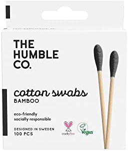 The Humble Hm Bastoncillo Algodon Bambu Negro 100 Unid 100 ml