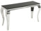 invicta INTERIOR Konsolentisch MODERN BAROCK schwarz Opalglas Beistelltisch Konsole Tisch Silber Edelstahl