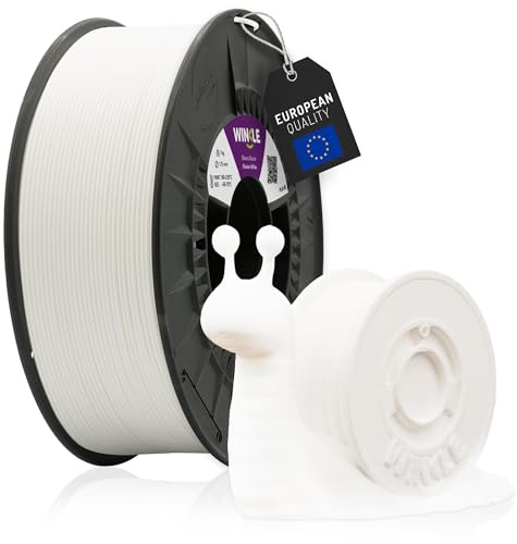 WINKLE Filamento PLA HD 2.85mm Bianco Glaciale 1kg, Filamento Stampante 3D