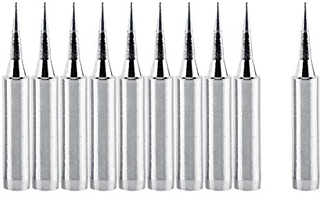 10Pcs Punte per Saldatore 900M-T-I, Punte per saldatrici affilate di Ricambio per saldatori Strumento per Stazione per Stazione di Saldatura HAKKO 936,937, per Quick, per Aoyue, per Yihua, ECC.