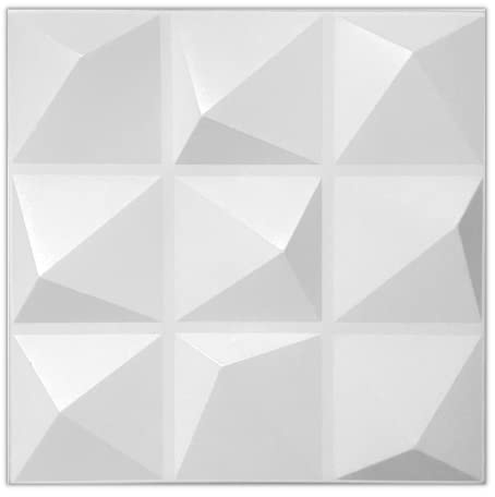 3D Wandpaneele aus Polystyrol XPS Styropor – 50x50 cm, 3 mm dick – Moderne 3D Wandverkleidung & Deckenpaneele – Leichte Wanddeko Platten für Wohnzimmer, Schlafzimmer, Innenräume
