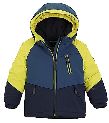 Killtec Unisex Fisw 38 Mns Jckt Skijacke Wasserdicht Funktionsjacke Mit Kapuze Und Schneefang, Lime, 98-104 EU