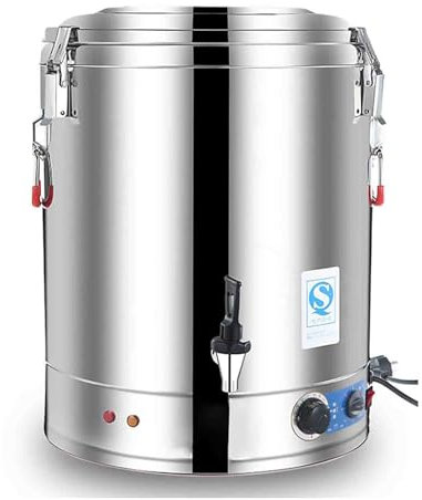LNJZMDSS Commercial Large Capacity Catering Urn, 80L Hot Water Boiler Water Dispenser, 30-110°C Temperature Control, Suitable for Cafes, Offices, Homes,40L