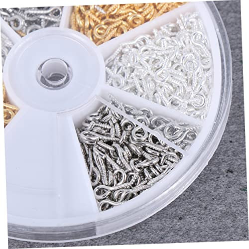 MUSISALY Juego De Tornillos De Ojo De Oveja Multicolor, 900 Piezas, Ganchos Autorroscantes De Hierro, Tamaños Variados Para Manualidades, Bricolaje y Colgado El Hogar
