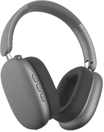 Casque sans Fil Bluetooth 5.4 avec Microphone, Connexion Multi-appareils, Ultra-léger, Grande autonomie de Batterie, appairage Automatique,Couleur Gris
