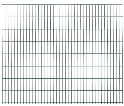 1x Doppelstabmatte (2 Meter) | Höhe 163 cm | Grün | verzinkt & pulverbeschichtet | UV- und witterungsbeständig | Gitterstabmatten in Industriequalität