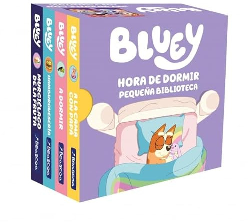 Bluey. Libro juguete - Hora de dormir. Pequeña biblioteca (edición en español) (Pequeñas manitas)