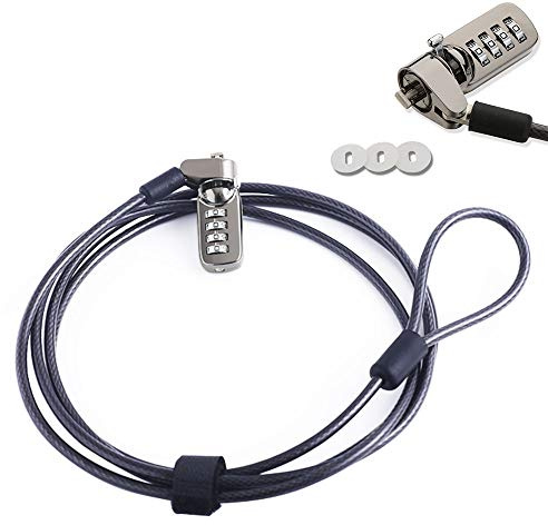 Luxtech Laptop Security Locks 1900mm Security Cable Universal Lock with Passwords Safety Metal Cable for Desktop Computer Laptop Lenovo Lenovo DELL Asus All Brands