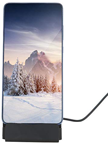Base de Carga, Cargador de teléfono móvil de Buena compatibilidad, para sincronizar Datos de Carga en el hogar y la Oficina(Black)