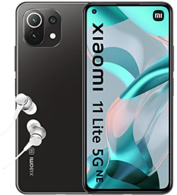 Xiaomi 11 Lite 5G NE - Smartphone 6+128GB, 6,55” 90Hz AMOLED Display, Qualcomm Snapdragon 778G, 64MP+8MP+5MP Triple Camera, 4250mAh, Léger 158g, Noir Truffe (Version Française) [Exclusivité Amazon]