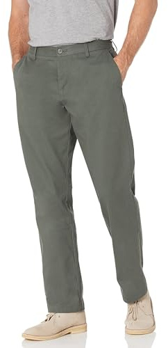 Amazon Essentials Men's Big & Tall Classic Wrinkle-Resistant Flat-Front Chino Pant Pants, Olive, 44W x 30L