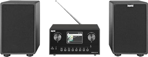 IMPERIAL DABMAN i310 CD – Stereoanlage mit CD (Bluetooth Sender und Empfänger, Streaming, USB Aufnahme) – Schwarz