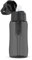 DAFI Trinkflasche mit Filter Solid 0,5 L Schwarz - Wasserflasche mit Wasserfilter, BPA-Frei, Sportflasche mit gefiltertes Wasser für Reisen, Filterflasche Outdoor + Aktivkohle Filter Strohhalm