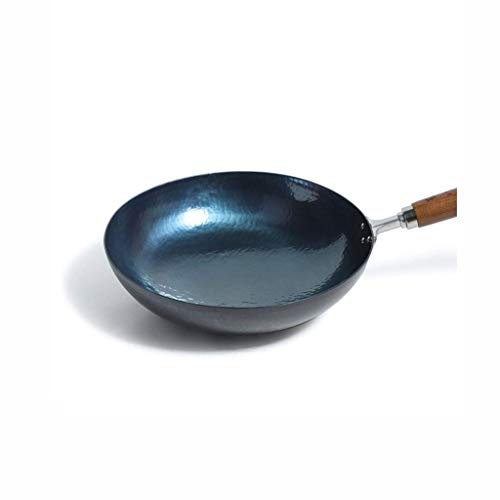 Padella in ferro battuto, antiaderente, per fornelli a gas, 32 cm, essenziale per la cucina della casa
