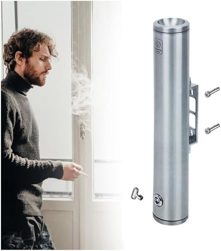 Posacenere da Parete - Posacenere da Esterno, Posacenere creativi da Uomo, Colonna per Fumo, Canna per Fumo, Posacenere da Parete in Acciaio Inossidabile, Raccoglitore di Mozziconi di sigare