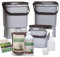 Bokashi Eimer Starterset Premium inkl. EM aktiv + Bokashi Ferment + 5 Liter Biomülleimer + Sprühflasche - Komposteimer wandelt Küchenabfälle in Dünger um.