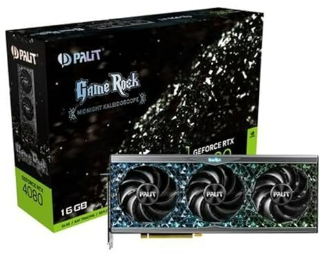 PALIT GameRock Midnight Kaleidoscope GeForce RTX 4080 Carte Graphique 16 Go