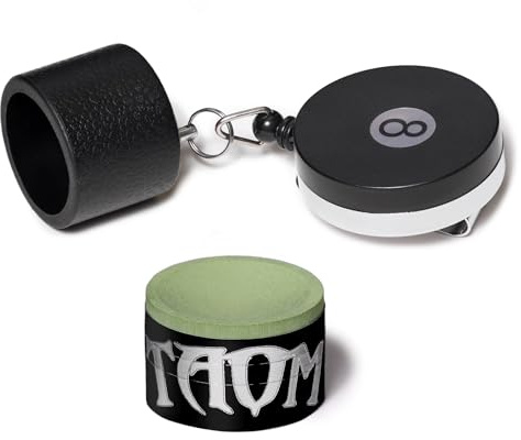 TAOM V10 Billiard Pool Cue Premium Chalk Green - with Retractable Chalk Holder