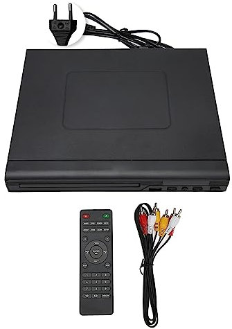 Mini Lecteur DVD, Lecteurs DVD Compacts HD 720P pour TV, Petit Lecteur CD DVD pour la Maison avec Télécommande, Prise en Charge de la Sortie AV, Entrée USB 2.0, Câble Inclus