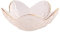 Jarsense Glass Bowl, Japanese Petal Glass Bowl, Crystal Dessert Bowl, Household Tableware for Fruit Salad Ice Cream Snacks Sushi(M-Transparent)