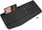 Wireless Keyboard with Wrist Rest, Full-size Ergonomic Keyboards with Phone Holder, Sleep Mode, 18 Multimedia Keys, Numeric Keypad, Silent 2.4GHz Cordless Keyboard for Mac/Windows/Computer/Laptop/PC