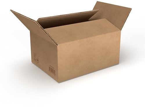 RaKuPack Versandkarton 25 Stück Faltkarton 400x300x200mm Außenmaß (40x30x20cm) Verpackungskarton Warensendung Karton braun Faltschachtel Paket Versandschachtel Kartonage verschiedene Größen