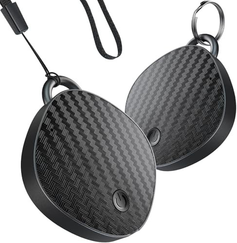 Item Finder for Apple (iOS Only), 2-Pack Air Tracker Tag for Keys, Bags, Luggage, Item Locator, Worldwide Key Finders Tags Works with Find My App