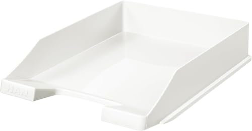 Conipa® - 10 Stück Briefablage DIN A4 weiß (stapelbar) - Ablagefächer & Dokumentenablage für Schreibtisch - Ablageboxen & Bürobedarf für Briefe & Dokumente - Papier-Ablage Organizer (Büro-Artikel)