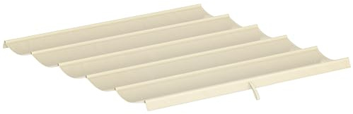 Outsunny Toile de Toit pour pergola tonnelle rétractable de 3 x 3 m - Toile Uniquement 250 x 255 cm crème