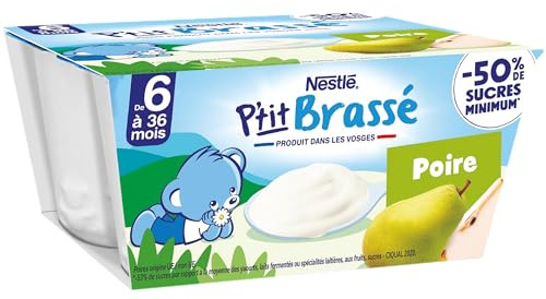 NESTLÉ BÉBÉ - P'TIT BRASSÉ POIRE DES 6 MOIS 4X100G
