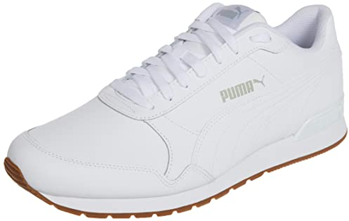 PUMA Unisex ST Runner v2 Full L Low-Top Trainer, Puma White-Gray Violet, 41 EU